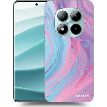 Pouzdro na mobilní telefon Picasee silikonový černý obal pro Xiaomi Redmi Note 15 Pro+ - Pink liquid