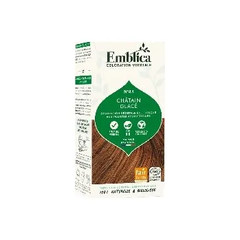 Barva na vlasy Emblica Přírodní rostlinná barva na vlasy 4.1 ledově kaštanová BIO 100 g