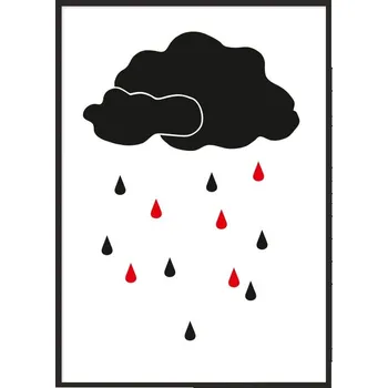 Obraz RÁMOVANÝ PLAKÁT A4 cm Mrak PD120