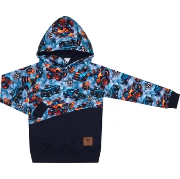 Mikina s kapucí - Monster truck Velikost: 80