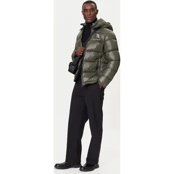 Pánská bunda KARL LAGERFELD Zimní bunda 505022554590 Zelená Regular Fit 56