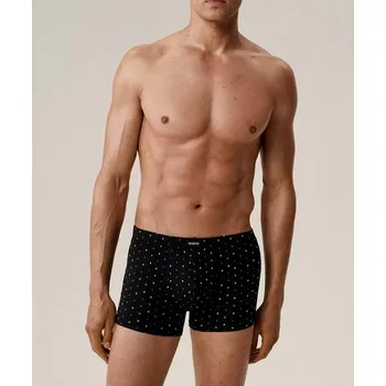 Boxerky Boxerky Atlantic 3MH-220 A'3 S-2XL černo-tmavě modrá M