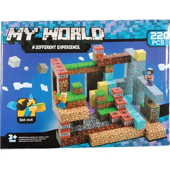 ostatní stavebnice Toybit Minecraft Iron Diamond Gold TNT 220 ks