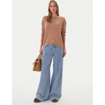 Dámský svetr Kontatto Svetr 3M0808C Béžová Relaxed Fit OS