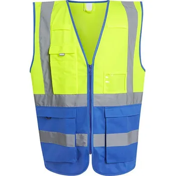 Regatta Reflexní pracovní vesta TRS251 Yellow-Royal Blue M