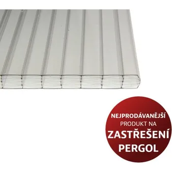 Průsvitná krytina Dutinkový polykarbonát LEXAN čirý 16mm, Rozměr 1,047 x 3 3594