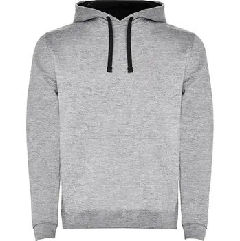 Pánská mikina Roly Urban Pánská mikina s kapucí SU1067 Heather Grey 58-Black 02 S