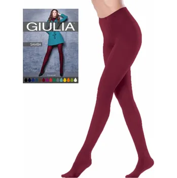 Dámské punčochy Giulia dámské elastické neprůhledné mikrovláknové punčocháče Samba 40DEN MARSALA 2