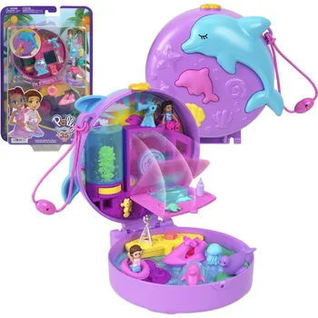 Panenka Mattel Polly Pocket Kompaktní Sada Delfíní Akvárium HWN96