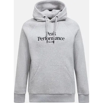 Pánská mikina MIKINA PEAK PERFORMANCE M ORIGINAL HOOD MED GREY MEL