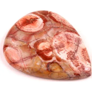 Přírodní kámen Kabošon Birds Eye Jaspis č.6296 (37x29x7mm)