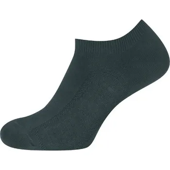 Pánské ponožky KNITVA Sportovní kotníčkové ponožky se vzorkem DANUTA - 5 párů šedá tmavá 42