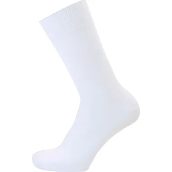 Pánské ponožky KNITVA Společenské ponožky z mercerované bavlny KENT bílá 45