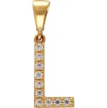 Přívěsek ze žlutého zlata PÍSMENO L