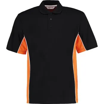 Kustom Kit Pánské polo triko KK475 Black-Orange M