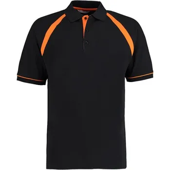 Kustom Kit Pánské polo triko KK615 Black-Orange L