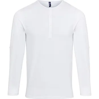 Pánské tričko Premier Workwear Pánské triko s dlouhým rukávem PR218 White XL