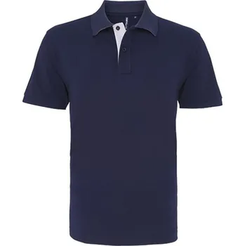 Pánské tričko Asquith & Fox Pánské polo triko AQ012 Navy-White M