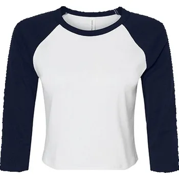 Dámské tričko Bella Dámské tričko s 3/4 rukávem BL1200 White-Navy S