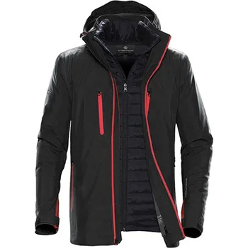 Pánská casual bunda Stormtech Matrix Pánská outdoorová bunda 3v1 XB-4 Black-Bright Red 3XL