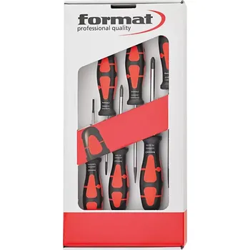 Šroubovák Sada šroubováků 6ks ploché + křížové PZ FORMAT