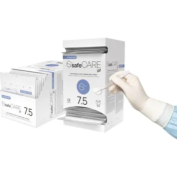 Vyšetřovací rukavice ZARYS lnternational Group safeCARE, operační rukavice bez pudru, anatomicky tvarované, 1 pár Velikost: 9