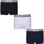 Reebok Pánské sportovní boxerky - 3 kusy RBK8265 Black-White M