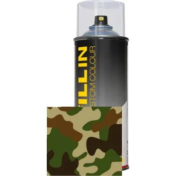 Barva ve spreji Vojenská, kamuflážní polyuretanová barva MAT - 400 ml - RAL 9016 dopravní bílá