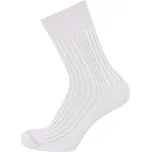 KNITVA Pánské bavlněné ponožky KAREL - 5 párů bílá 43