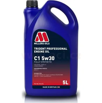 Motorový olej MILLERS OILS motorový olej plně syntetický Trident Professional C1 5w30 5l