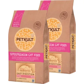 Krmivo pro kočku Petkult Cat Probiotics Kitten - 2x2kg