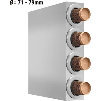 Náhradní díl pro kávovar G.Gastro Stainless Steel Cup Holder & Dispenser – 4 Stacks - Ø71–79 mm Cups - 580×150×680 mm