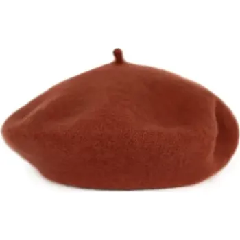 Čepice Dámský baret Daily classic Rezavý hnědý