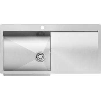 Nerezový dřez Nerezový dřez Helika LUNA LUN101M-L nerez kartáčovaný