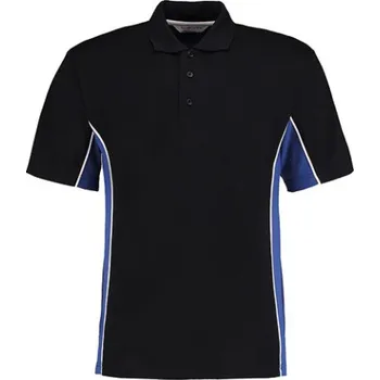 Kustom Kit Pánské polo triko KK475 Black-Royal XXS