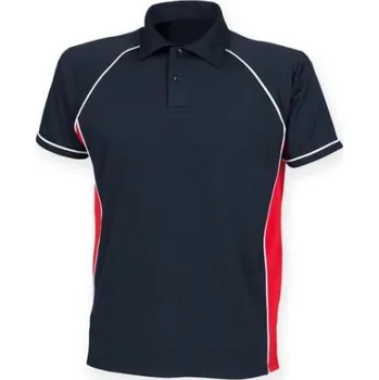 Pánské tričko Finden+Hales Pánská funkční polokošile LV370 Navy-Red XL