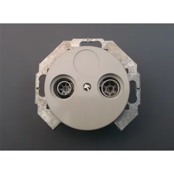 vypínač Zásuvka Radio/TV modul duroplast krémově bílá