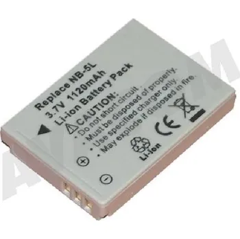 AVACOM Náhradní baterie Canon NB-5L Li-ion 3.7V 1120mAh 4.1Wh DICA-NB5L-734