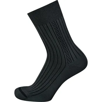 KNITVA Pánské bavlněné ponožky KAREL - 10 párů šedá tmavá 42