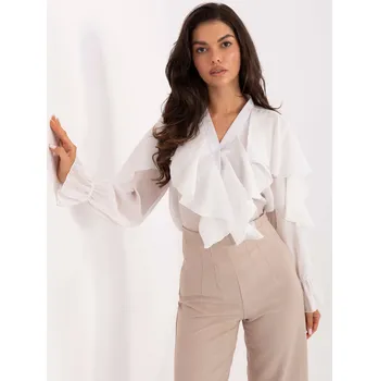 Dámská halenka RUE PARIS MI-BZ-27427.96-white bílá ONE SIZE