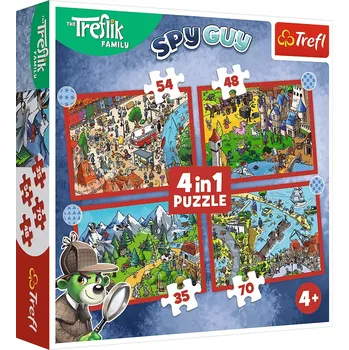 Puzzle Treflíci Cesty Treflíků 4v1 35,48,54,70 dílků