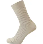 KNITVA Klasické bavlněné ponožky FAJAN - 10 párů béžová světlá 50