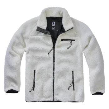 Pánská softshellová bunda Bunda Teddy Fleece Jacket, Brandit, Bílá, M