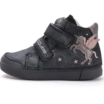 Dívčí polobotky D.D.step D.D.step svítící kotníkové A068-52459BM A068-52459BM Velikost 27