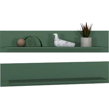 police Police z MDF desky Konsimo 120 x 22 cm zeleň