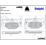 Sada brzdových destiček, kotoučová brzda DELPHI LP1252