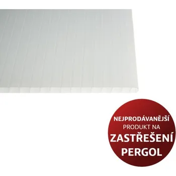 Polykarbonátová deska Dutinkový polykarbonát LEXAN opál 10mm, Rozměr 1,05 x 1 0009