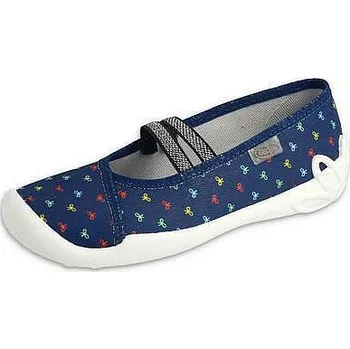 Dívčí bačkory BEFADO dívčí balerínky 116Y308 modré 35