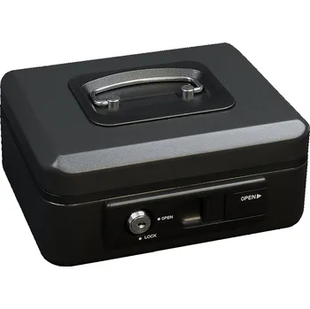 Pokladnička Richter Ocelová pokladnička LC.250.CE, 25 cm, černá