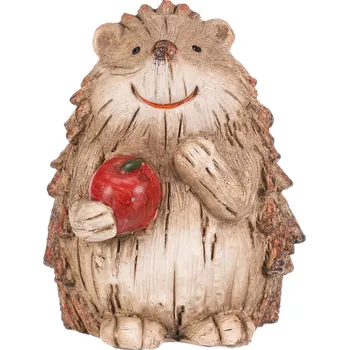 Ježek s jablkem - polyresin, béžovo-hnědý - ALA1815-S